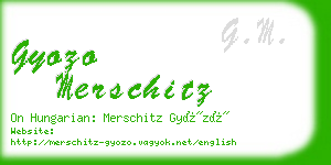 gyozo merschitz business card